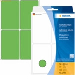 HERMA Vielzweck-Etiketten 52x82mm gr&uuml;n VE=128 St&uuml;ck