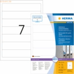 HERMA Ordneretiketten wei&szlig; Movables/abl&ouml;sbar 192x38mm Special A4 VE=70