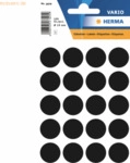 10 x HERMA Vielzweck-Etiketten 19mm schwarz VE=100 St&uuml;ck