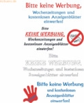 10 x Avery Zweckform Hinweisetikett 'KEINE WERBUNG'