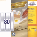 Avery Zweckform Universal-Etiketten 35,6x16,9 mm 100 Blatt/8000 Etiket