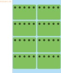 10 x HERMA Tiefk&uuml;hletiketten 26x40mm gr&uuml;n Eiskristalle VE=48 St&uuml;ck