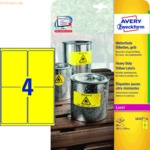 Avery Zweckform Folienetiketten wetterfest 99,1x139mm VE=20 Bogen/80 E