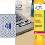 Avery Zweckform Typenschild-Etiketten 30x30mm silber 960 St&uuml;ck
