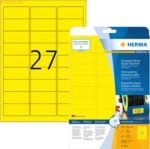 HERMA Signal-Etiketten 63,5x29,6 mm gelb stark haftend Folie matt wett