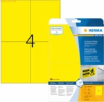 HERMA Signal-Schilder 105x148 mm gelb stark haftend Folie matt wetterf