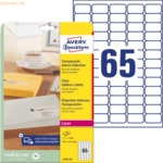 Avery Zweckform Etiketten 38,1x21,2mm transparent Polyesterfolie Laser