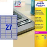 Avery Zweckform Typenschild-Etiketten 63,5x29,6mm elektronische Kompon