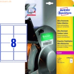 Avery Zweckform Folien-Etiketten ultra-resistent 99,1x67,7mm VE=10 Bog