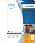 Herma Etiketten 105x148mm Folie wei&szlig; wiederabl&ouml;sbar VE=80 St&uuml;ck