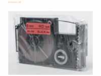 Casio Schriftbandkassette XR-6 RD 6mm schwarz auf rot