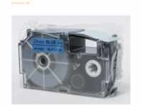 Casio Schriftbandkassette XR-24 BU 24mm schwarz auf blau
