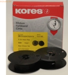 Kores Farbband DIN Doppelspule 13mm/10m Seide schwarz
