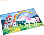 L&auml;ufer Schreibunterlage Motiv-Poster 40x53 cm Einhorn