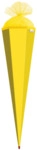 ROTH Bastel-Schult&uuml;te gelb - eckig 85 cm