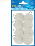 10 x Z-Design Bildaufh&auml;nger 30mm 8 St&uuml;ck Ausf&uuml;hrung wei&szlig;