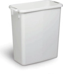 6 x Durable Abfallbeh&auml;lter Durabin 60l wei&szlig;