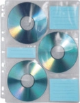Hama CD-H&uuml;llen f&uuml;r jeweils 6 CD-ROMs im DIN A4 Format VE=10 St&uuml;ck