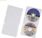 Durable CD-H&uuml;lle Cover S f&uuml;r 2 CDs/DVDs PP transparent 5 St&uuml;ck