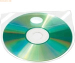 Connect CD/DVD-H&uuml;llen PP transparent selbstklebend mit Lasche VE=10 St