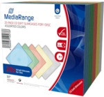 MediaRange CD-Leerh&uuml;lle schmal f&uuml;r 1 Disc 5mm farbig sortiert 20er Pac