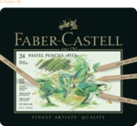 Faber Castell Pastellstift Pitt Pastell 24 Stifte farbig sortiert im M