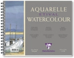4 x Clairefontaine Aquarellblock 30x40cm 250g rau