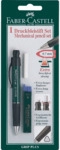 10 x Faber Castell Feinminenstift GripPlus 1307 Set mit Radierer und M