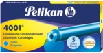 Pelikan Tintenpatrone 4001 GTP t&uuml;rkis VE=5 St&uuml;ck