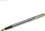Diplomat F&uuml;llhalter Traveller Edelstahl gold Edelstahlfeder M