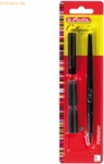 6 x Herlitz Calligraphie F&uuml;llhalter 2,3mm schwarz