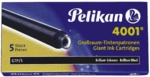 Pelikan Tintenpatrone 4001 GTP brilliant-schwarz VE=5 St&uuml;ck