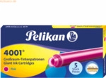 10 x Pelikan Tintenpatrone 4001 Gro&szlig;raum GTP/5 pink VE=5 St&uuml;ck