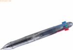 6 x Herlitz Vierfarbkugelschreiber transparent