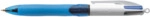 BiC Kugelschreiber 4 Colours GRIP PRO - dokumentenecht 0,4 mm hellblau