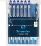 Schneider Kugelschreiber Slider Basic XB sortiert Etui VE=6 St&uuml;ck (bla