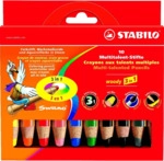 Stabilo Holzfarbstift woody 3 in 1 VE=10 St&uuml;ck