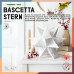 Folia Bascetta Stern - wei&szlig; transparent &Oslash; 30 cm.