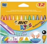 Bic Wachsmalkreiden Plastidecor Triangle sortiert VE=12 St&uuml;ck