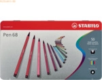 Stabilo Fasermaler Pen 68 Metalletui mit 50 Stiften