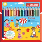 Stabilo Dreikant-Buntstift Trio dick Etui Kartonetui VE=24 St&uuml;ck