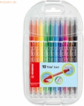 Stabilo Fasermaler und Fineliner in einem Trio 2 in 1 Etui Swano sorti