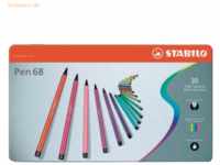 Stabilo Fasermaler pen 68 Metall-Etui mit 30 Stiften