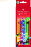Faber Castell Farbstifte radierbar mit Soft-Grip-Zone VE=10 St&uuml;ck