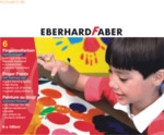 4 x Eberhard Faber Fingermalfarben 6 Farben a 100ml
