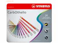 Stabilo Pastellkreidestift CarbOthello Metalletui mit 24 Stiften