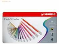 Stabilo Pastellkreidestift CarbOthello Metalletui mit 36 Stiften