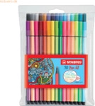 Stabilo Premium-Filzstift Pen 68 Kunststoffetui VE=30 Farben