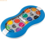 Pelikan Deckfarbkasten Space+ 12 Farben + Deckwei&szlig; blau