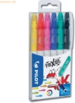 Pilot Faserstift FriXion Colors 0,4mm 6 Farben im Etui